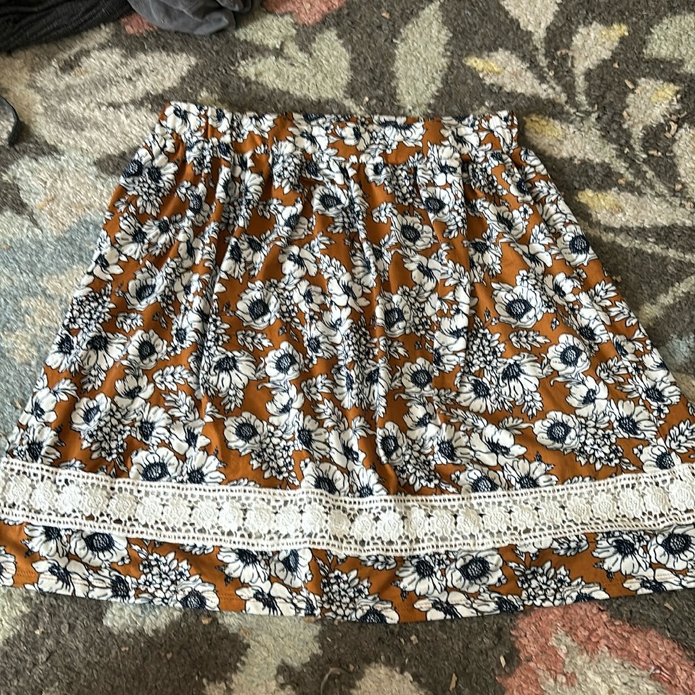 XL Floral Skirt